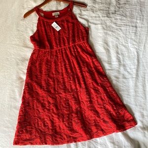 Ann Taylor Loft Red Lace Dress